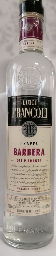 FRANCOLI GRAPPA DUE LITRI BARBERA